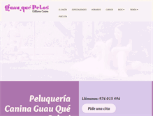 Tablet Screenshot of guauquepelos.com